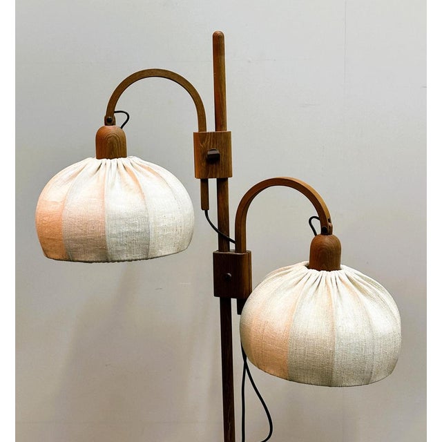 Vintage Danish Adjustable Teak Standing Lamp from Domus, 1970s For Sale - Image 10 of 16