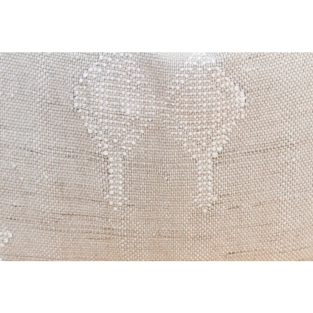 1990s Set of 2, Linen Stag Cactus Silk Moroccan Pillows For Sale - Image 5 of 8