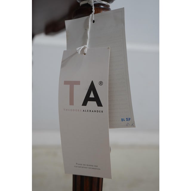 Theodore Alexander Regency Style Inlaid 2 Tier Demi Lune Console Table For Sale - Image 18 of 18