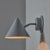 Metal Hans-Agne Jakobsson 'Mini-Tratten' Outdoor Sconce in Painted Silver For Sale - Image 7 of 11