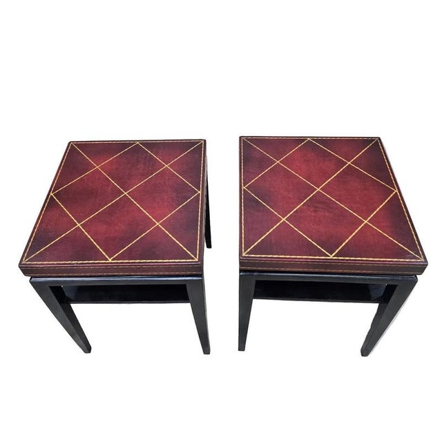 Mid-Century Modern Mid 20th Century Hollywood Regency Model 3303 Side Table Attributed to Tommi Parzinger for Charak - Pair For Sale - Image 3 of 8