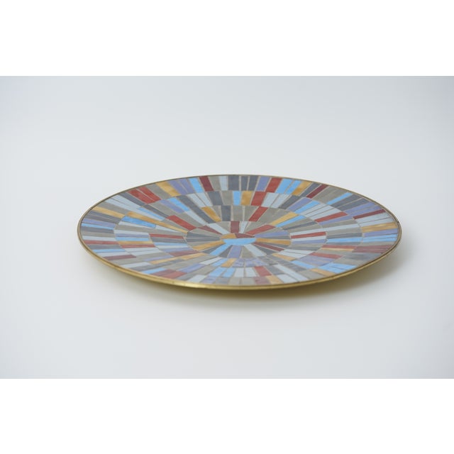 Mid-Century Mosaic Wall Plate by R. Zimmermann for Ritter, 1950s For Sale - Image 4 of 11