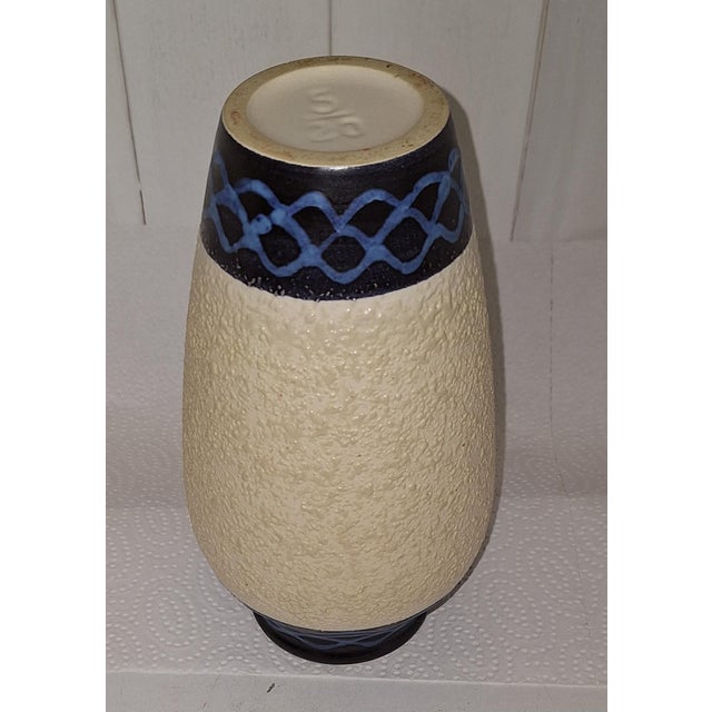 Mid-Century German Ceramic Vase, 1960s For Sale - Image 4 of 5