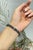 Black Wide Three Row Mosaic 14.37 CTW Black Onyx Tennis Bracelet in 925 Sterling Silver 7 Inch For Sale - Image 8 of 15