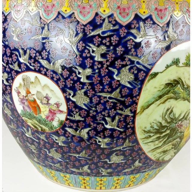 Chinoiserie Famille Rose Fish Bowl For Sale - Image 3 of 11