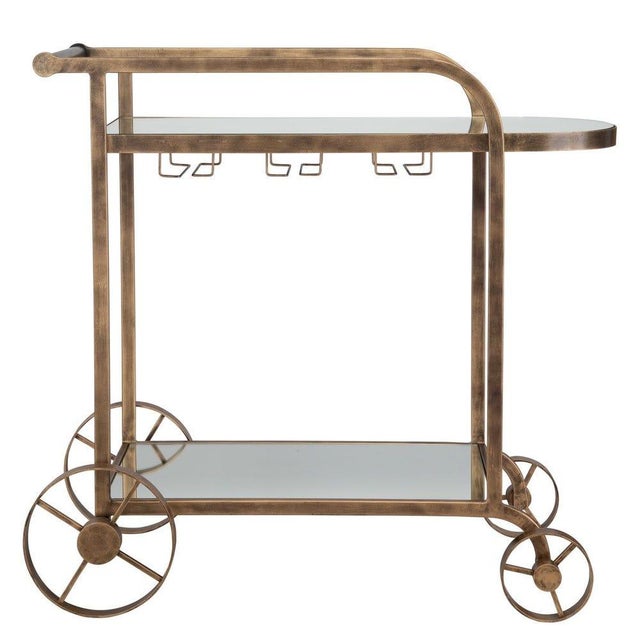 Contemporary Trolley Bar Cart For Sale - Image 3 of 8