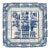 Antique 18th Century Portuguese Baroque Blue & White Fruit Basket Tile Panel For Sale