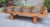 2000 - 2009 Bench with Conical Legs and Animalier Fabric from Artigianato Italiano, 2000s For Sale - Image 5 of 8