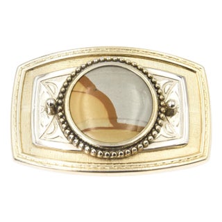 Western Jasper Belt Buckle For Sale