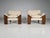 Sapporo Nutwood Armchairs by Mario Marenco for Mobil Girgi, 1970s, Set of 2 For Sale - Image 4 of 9
