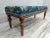 Contemporary Oushak Rug Printed Fabric Upholstered Bench For Sale - Image 9 of 11