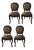 Postmodern Chairs in Walnut and Linen, Italy, 1990s, Set of 4 For Sale - Image 18 of 18