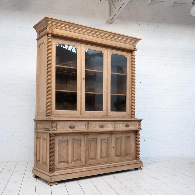 Antique French Oak Bookcase, 1880s For Sale - Image 13 of 13
