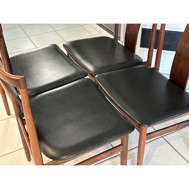 Vintage Danish Rosewood Chairs by Henning Sorensen, 1960s, Set of 4 For Sale - Image 17 of 18