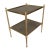 French Small Side Table, Nickel-Plated Bronze, Circa 1950 For Sale