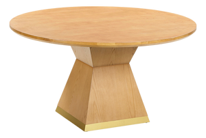 Nolan Natural Wood Round Dining Table