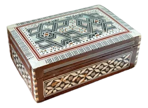 Vintage Moroccan Inlay Box