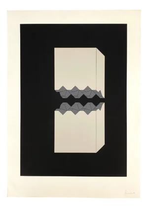 Erwin Heerich, Composition, Color Screen Print, 1973