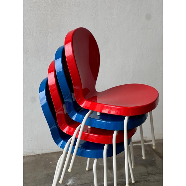 Model Eight Chairs by Ross Lovegrove for Cappellini, 2000s, Set of 4, in Flawless conditions. Designed from 2000 This...
