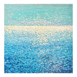 Abstract Ocean Seascape Painting — Original Oil on Canvas For Sale