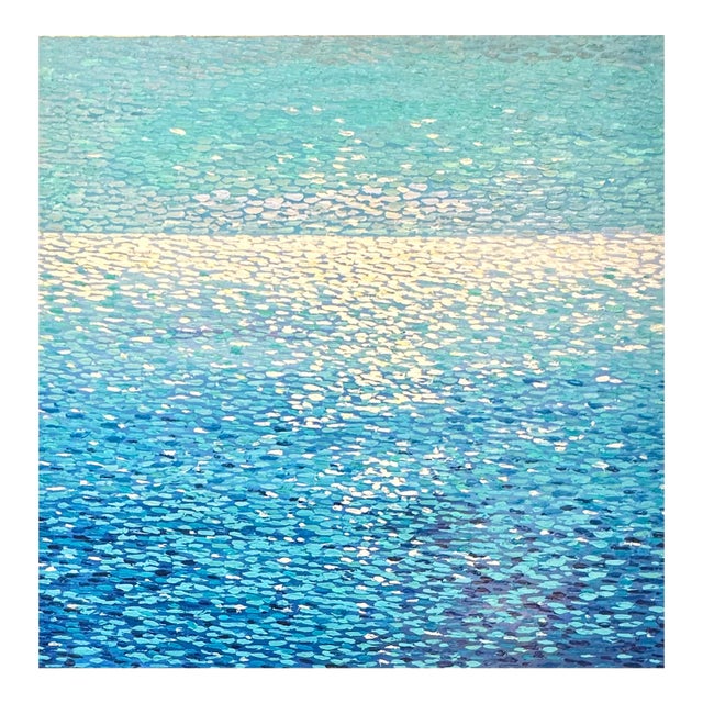 Abstract Ocean Seascape Painting — Original Oil on Canvas For Sale