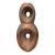 Studio a Home Handcrafted Portuguese Ceramic Totem Sculpture - Reactive Bronze Glaze For Sale