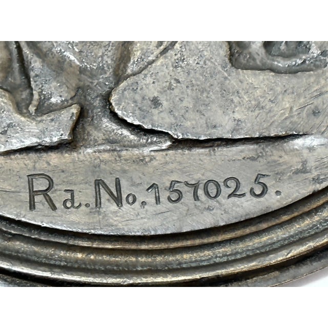 British 19th Century Coalbrookdale Bronze Mother Holding Her Child Wall Sculpture For Sale - Image 12 of 12