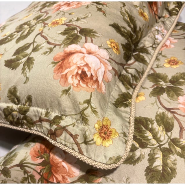 Lauren by Ralph Lauren Yorkshire Rose Sage Pillow Shams- Set of 2 For Sale - Image 10 of 13