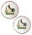Antique Rooster Plates, Set of 2 For Sale