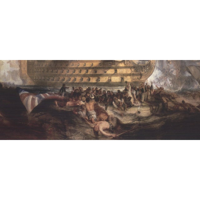 2008 J.m.w. Turner the Battle of Trafalgar Lithograph Poster For Sale - Image 4 of 4