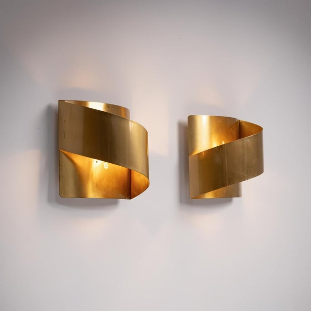 Bandet Wall Lamps by Peter Celsing for Falkenbergs Belysning, 1960s, Set of 2 For Sale - Image 9 of 9