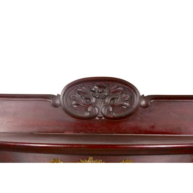 Brown 19th Century French Demilune Vitrine Display Cabinet For Sale - Image 8 of 12