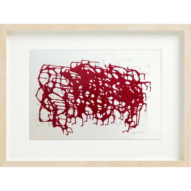 Framed Original Abstract Pigment & Resin Painting on Paper by Diane Grant For Sale - Image 12 of 12