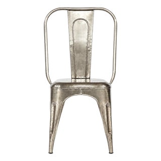 Industrial Iron Bistro Dining Chair For Sale