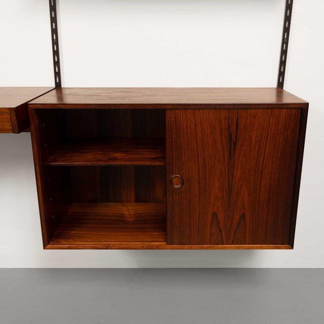Vintage Kai Kristiansen's Fm Reolsystem Shelving System W/ Desk in Rosewood 1960s For Sale - Image 12 of 13
