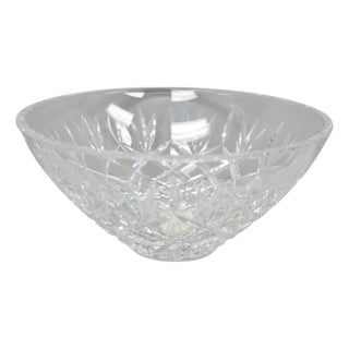 Late 20th Century Waterford Cut Crystal Lead Glass 10" Centerpiece "Gallagher" Bowl For Sale