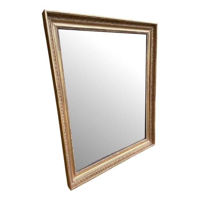 Empire Mirror with Gold Leaf Palmeters For Sale
