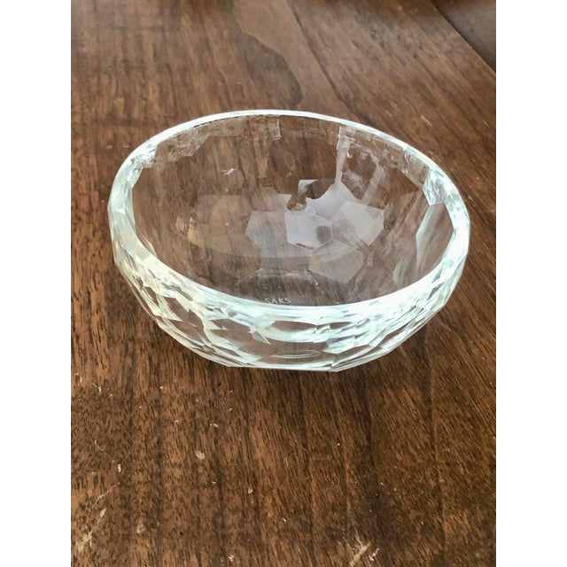 Crystal Saks Fifth Avenue Honeycomb Bowl For Sale - Image 16 of 16