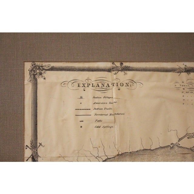 1851 American Framed Original Iroquois Nation Map by Lewis Henry Morgan For Sale In Raleigh - Image 6 of 8