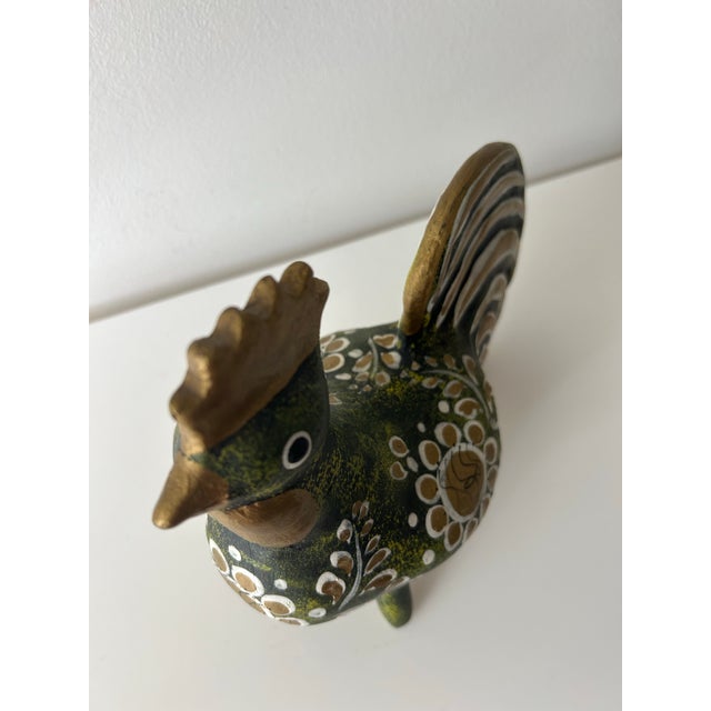 Ceramic Vintage Ceramic Handpainted Rooster, Portugal For Sale - Image 7 of 8