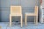 Contemporary 1980s Vintage Minimalistic Beechwood Side Chairs- A Pair For Sale - Image 3 of 7