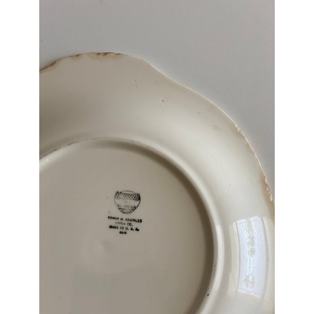 Vintage Mexican Siesta Serving Plates Edwin M. Knowles- Set of 2 For Sale - Image 9 of 10