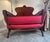 Edwardian Neoclassical Mahogany Parlor Settee, Circa 1900, Professionally Upholstered For Sale - Image 9 of 12