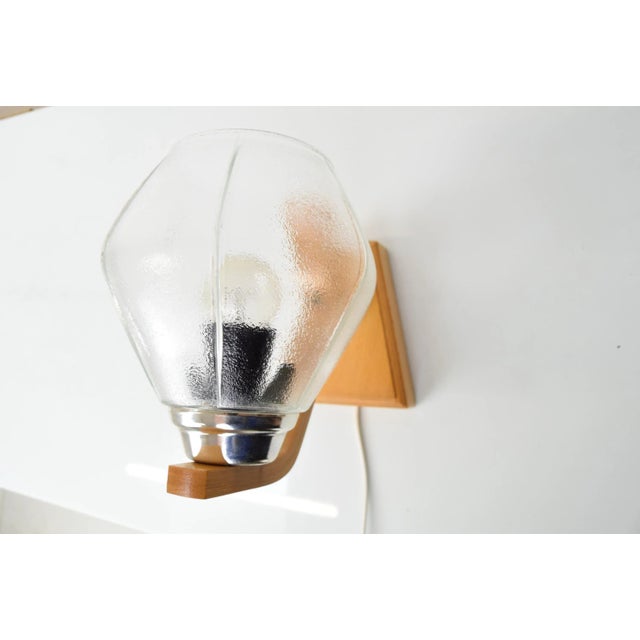 Mid-Century Wall Lamp by Drevo Humpolec, 1960s For Sale - Image 9 of 14