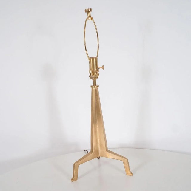Contemporary Brutalist Tripod Table Lamps - A Pair For Sale - Image 3 of 9