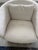 Bernhardt Custom Eliot Swivel Barrel Chairs in Cream With Metallic Textured Backs – Pair For Sale - Image 10 of 12