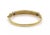 Contemporary Estate 5.50ct Diamond & Yellow Sapphire 14k Gold Bangle Bracelet For Sale - Image 3 of 5