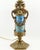 Traditional Antique 19th Century French Longwy Enameled Lamp Base With Ormolu Mounts For Sale - Image 3 of 11