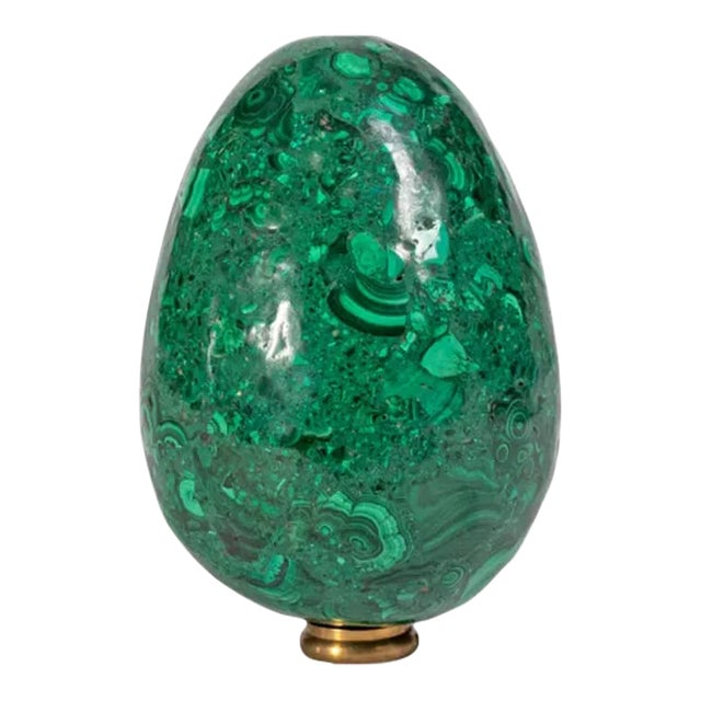 Mid 20th Century Malachite Egg For Sale