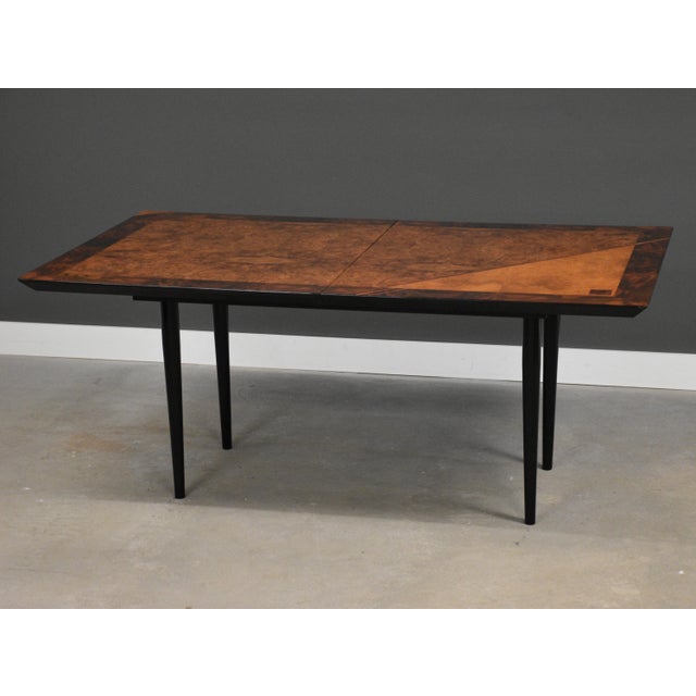 1970s 1970s Dell'Arredamento for Miniforms 94" Burl Dining Table For Sale - Image 5 of 13